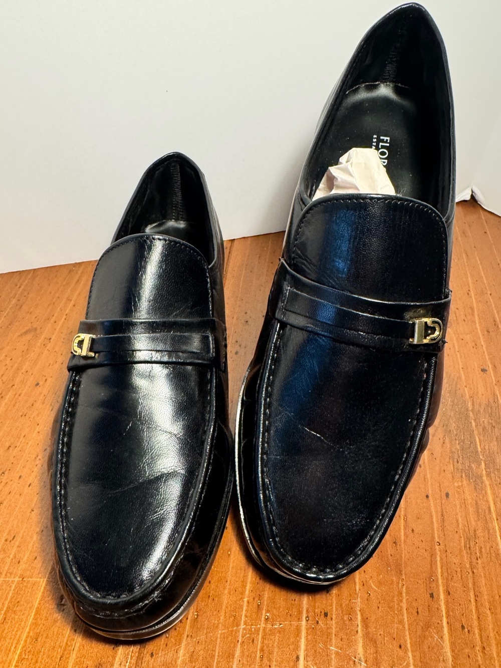 FLORSHEIM Milano Black Leather Slip On Loafer - Men's Size 10 - 3E -11070-01 NEW